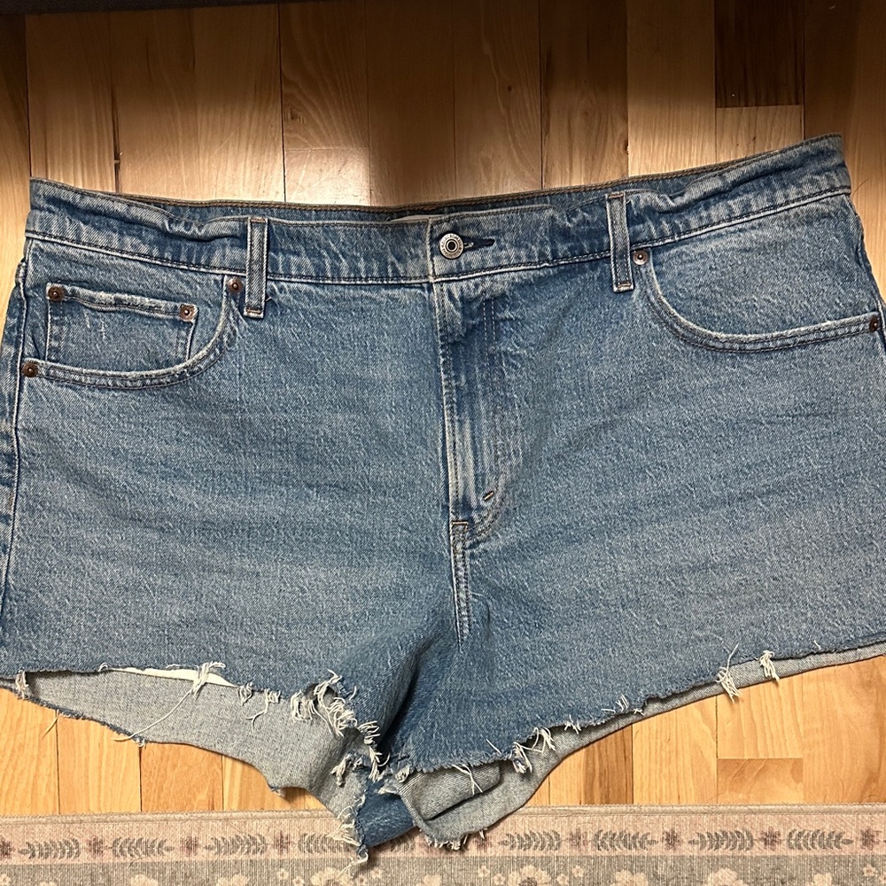 Abercrombie and Fitch size 34 Denim Frayed Hem Women Shorts